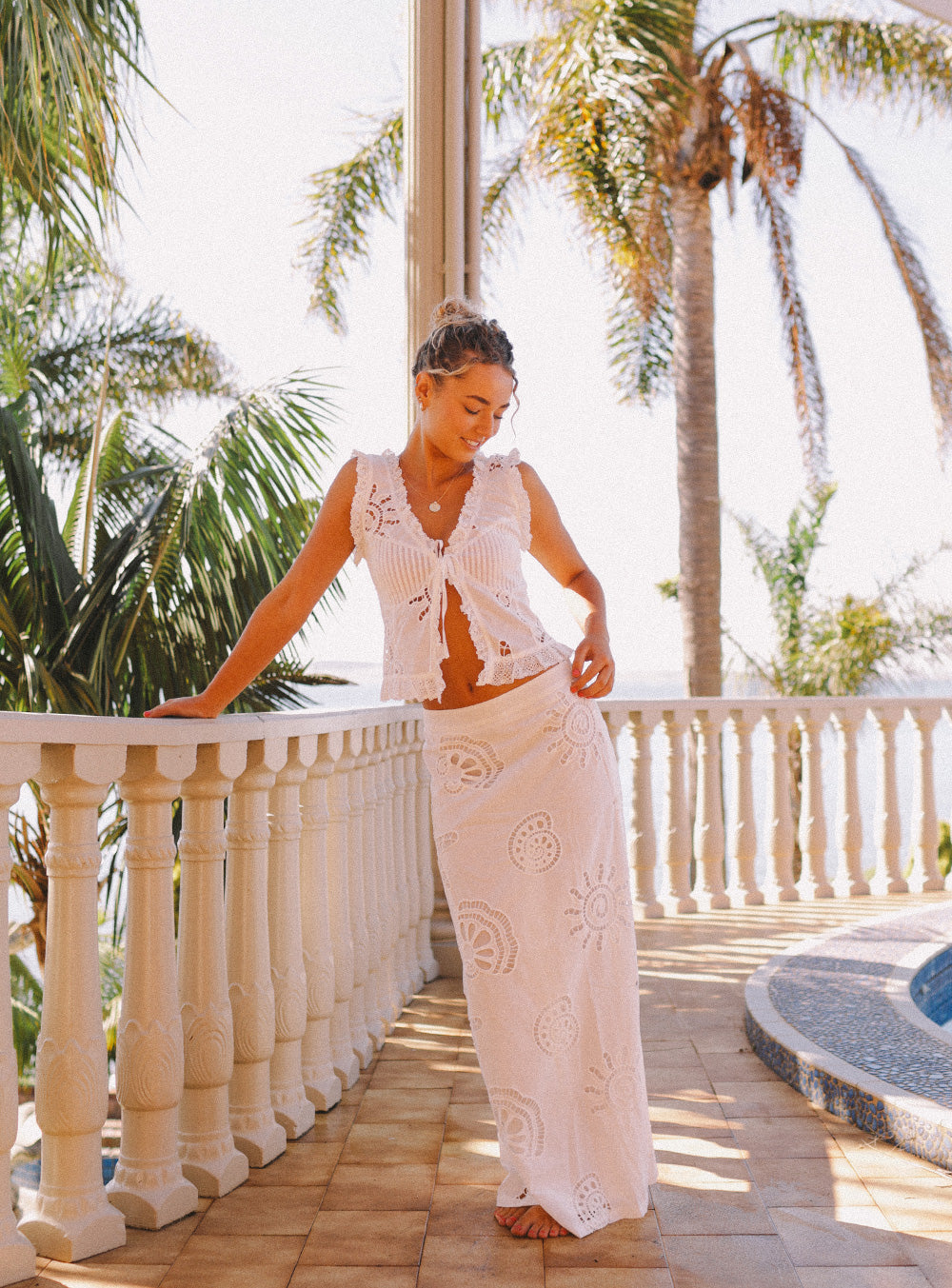 La Mar Lace Maxi Skirt