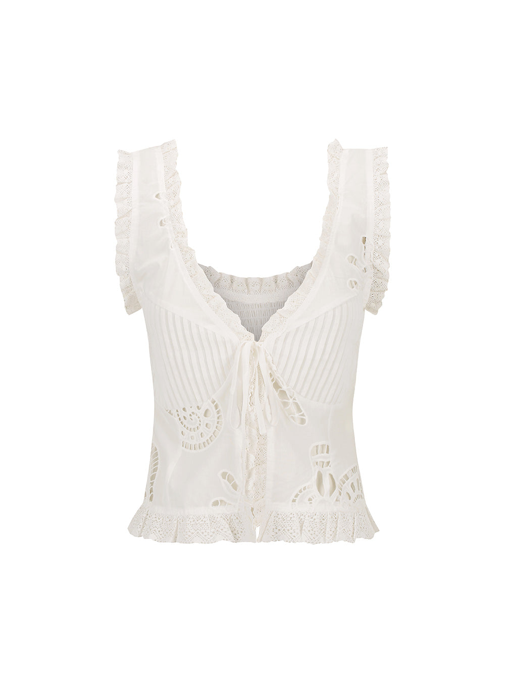 La Mar Lace Tie Top