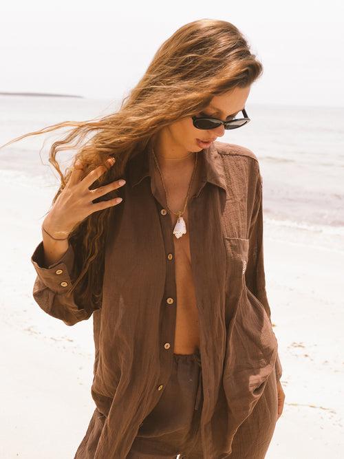 Latte Ramie Shirt