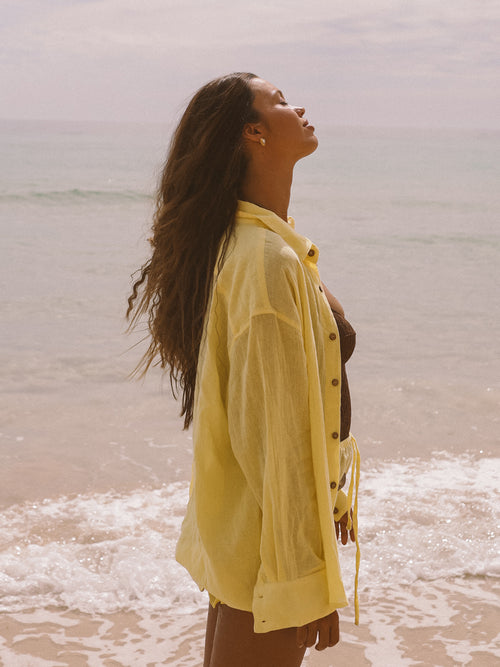 Lemon Ramie Shirt
