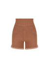 Mocha Stitched Knit Short