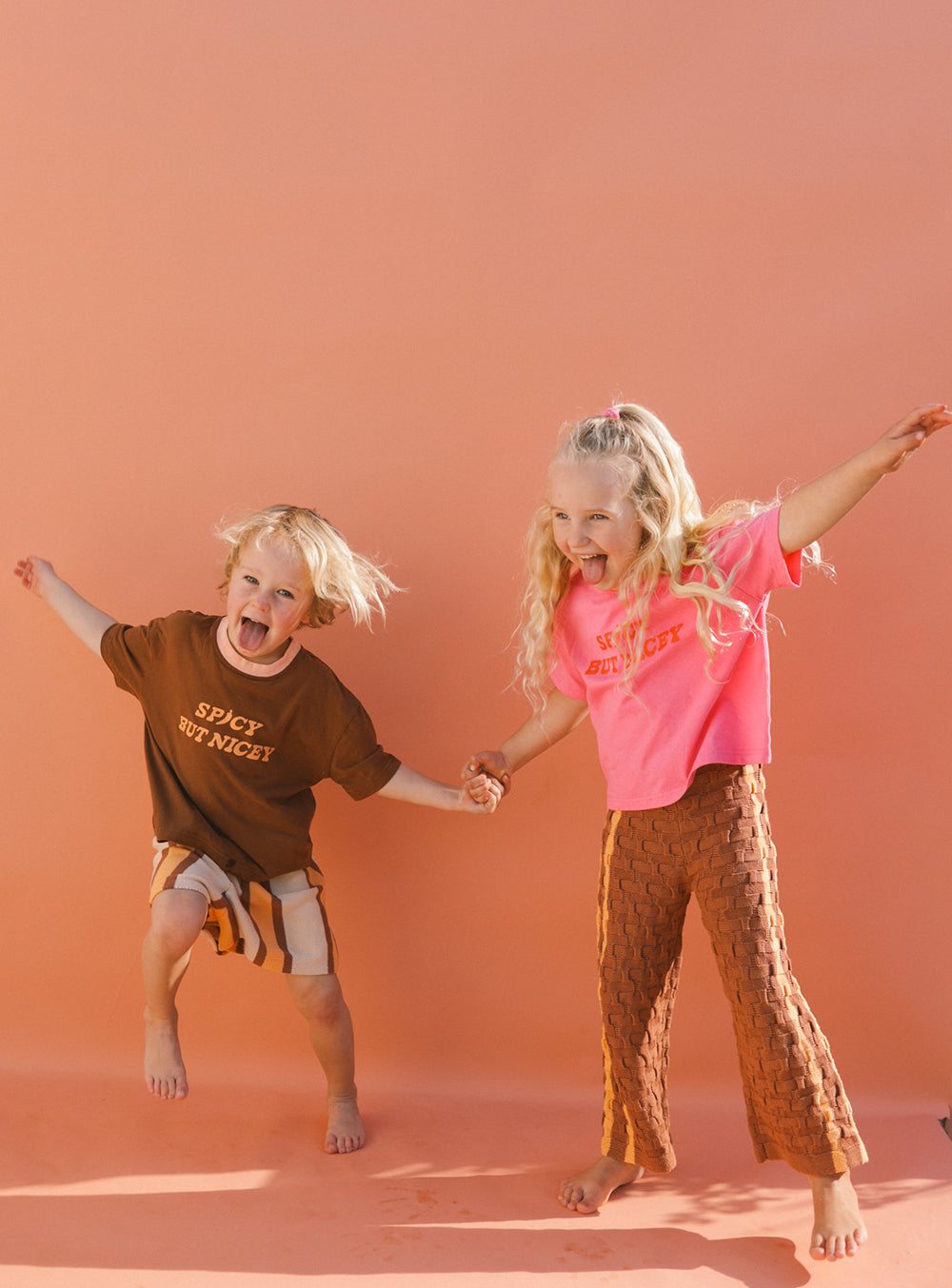 Spicy But Nicey T Shirt Pink