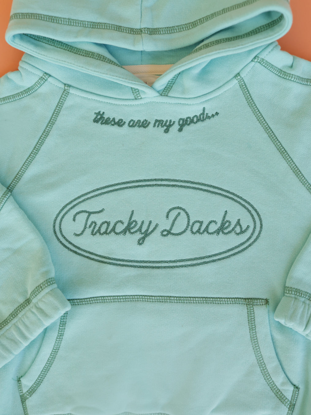Good Tracky Dacks Aqua Hoodie