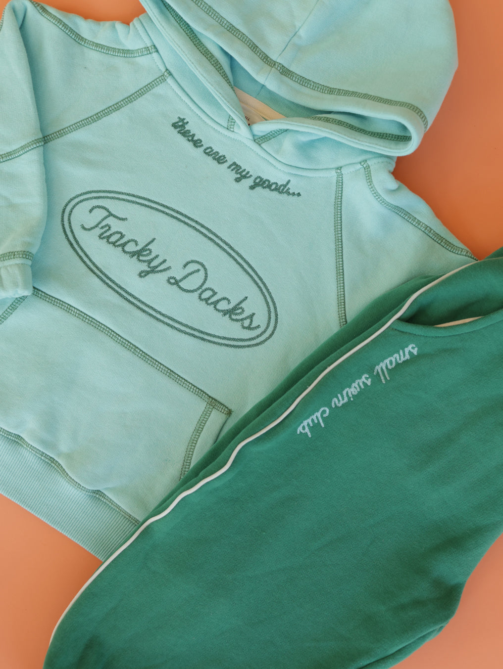 Good Tracky Dacks Aqua Hoodie